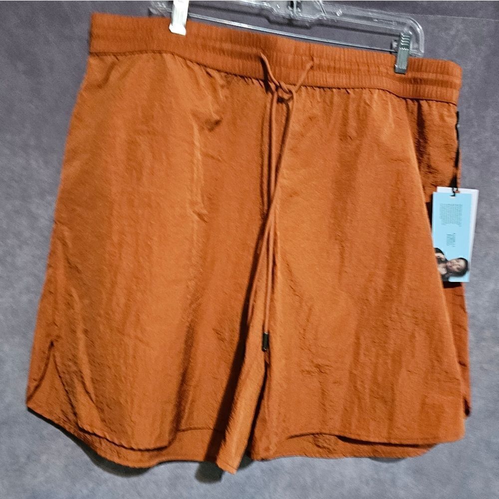 Women's High Waist Pull On Nylon Shorts Medium